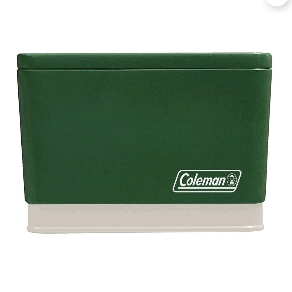 Coleman Citronella Candle 11 oz Green New Cooler Tin 2-Wick 15+ Hour Burn New